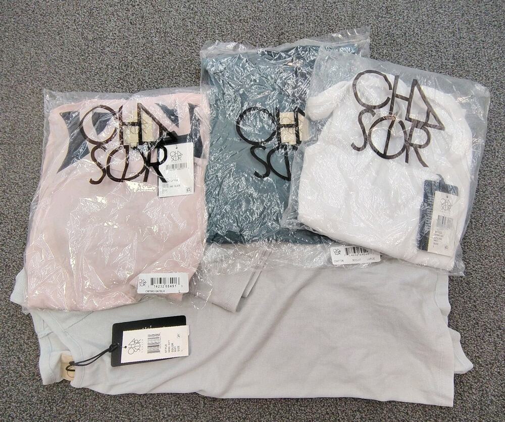 New Chaser Women's Size L Bundle Lot Of 4 Tops Shirts Resell Fast Shipping